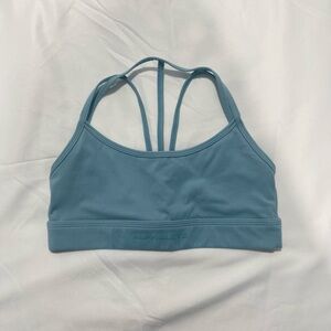 Alphalete Dusty Blue Strappy Back Sports Bra